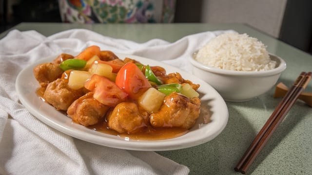 Sweet & Sour Chicken.
